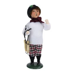 Byers' Choice Family With Skates Boy Caroler