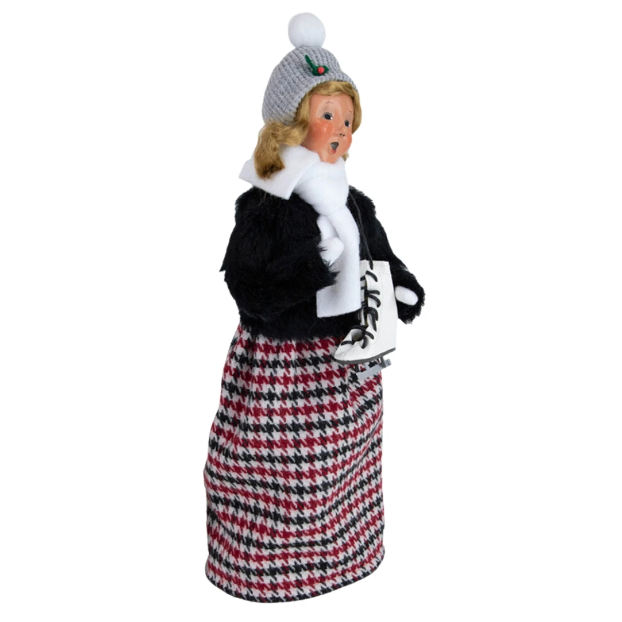 Byers' Choice Family With Skates Woman Caroler 4 Byers' Choice Family With Skates Woman Caroler - Image 2