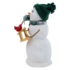 Byers' Choice Snowman With Bird Feeder -Ornaments Shop Byers Choice Snowman With Bird Feeder vleft 95369.1684932224
