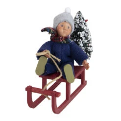 Byers' Choice Toddler Boy On Sled