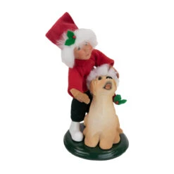 Byers' Choice Toddler With Dog Caroler