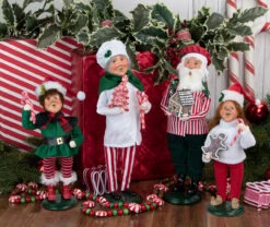 Byers' Choice - Elf With Gingerbread Caroler -Ornaments Shop Byers Choice baking and cooking 20223223 3223W 3606 3607 72072.1648486239