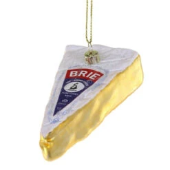 Cody Foster Glass Wedge Of Brie Ornament