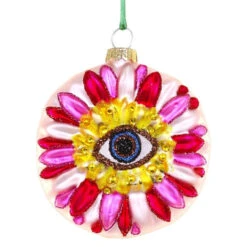 Cody Foster Glass Enchanted Flower Ornament