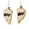 Cody Foster Gold BFF Heart Ornament