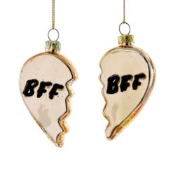 Cody Foster Gold BFF Heart Ornament