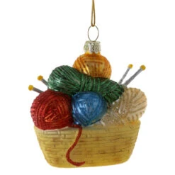 Cody Foster Knit Happens Glass Ornament