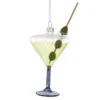 Cody Foster Glass Martini Ornament