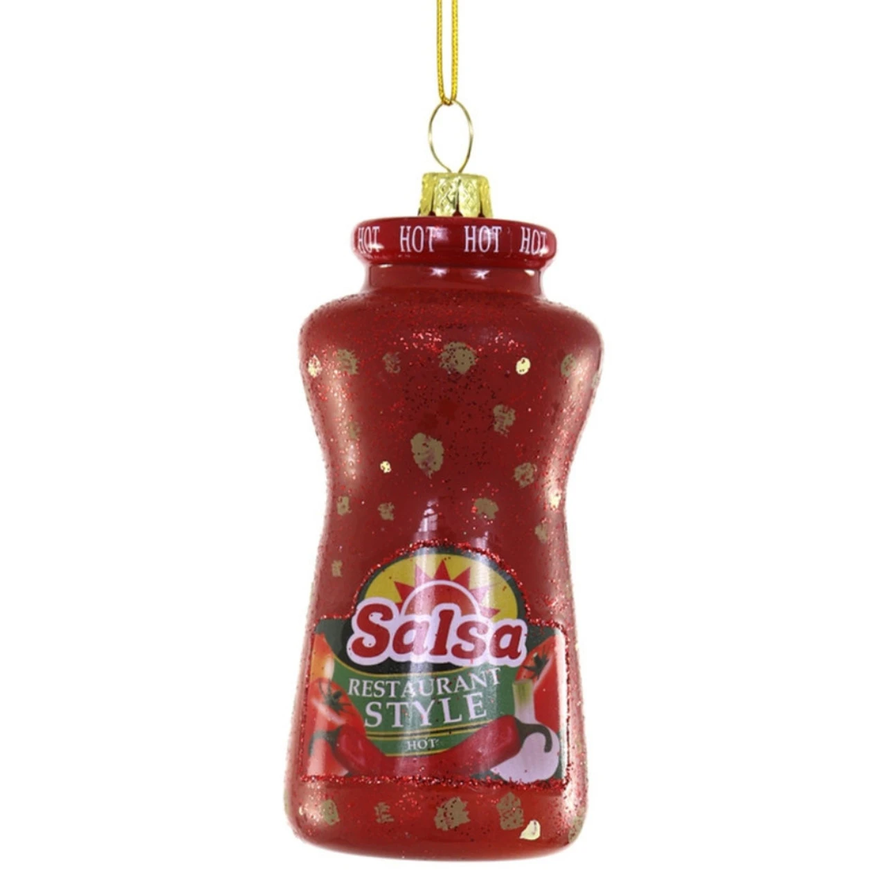 Cody Foster Glass Jar Of Hot Chunky Salsa Ornament 3 Cody Foster Glass Jar Of Hot Chunky Salsa Ornament