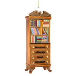 Cody Foster Glass When I Think Of Books Ornament