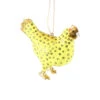 Cody Foster Paper Mache Bright Yellow Merriment Hen Ornament -Ornaments Shop Cody Foster Yello Merriment Hen Ornament 34868.1694017494