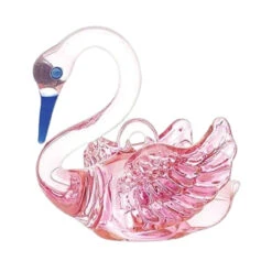 Egyptian Museum Pink Swan Glass Ornament
