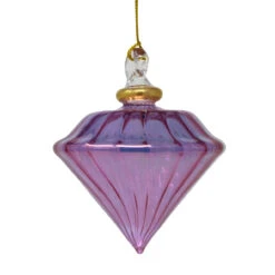 Egyptian Museum Small Purple Swirl Crown Ornament