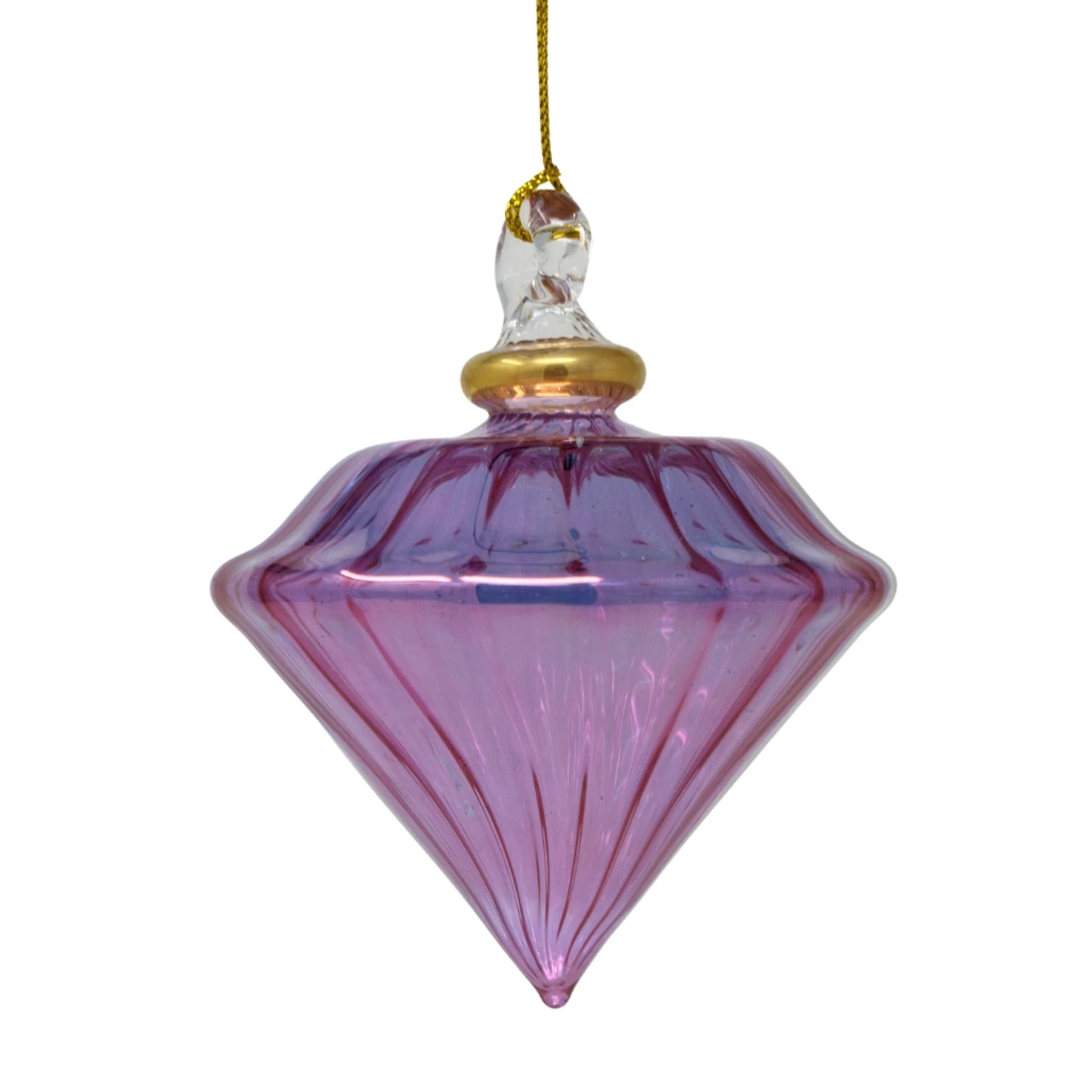 Egyptian Museum Small Purple Swirl Crown Ornament 3 Egyptian Museum Small Purple Swirl Crown Ornament