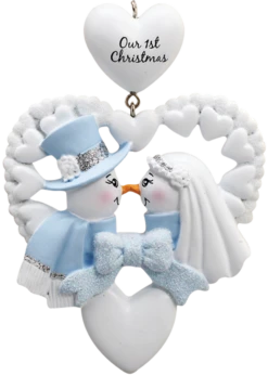 Personalized Our First Christmas Snowman Ornament