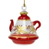 Hand Blown Glass Red Tea Pot Ornament 2 Hand Blown Glass Red Tea Pot Ornament -Ornaments Shop Hand Blown Glass Red Tea Pot Ornament 20731.1694722243
