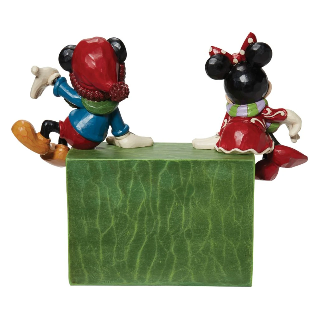 Jim Shore - Disney Traditions - Mickey And Minnie Christmas Countdown Blocks Fig - Image 3