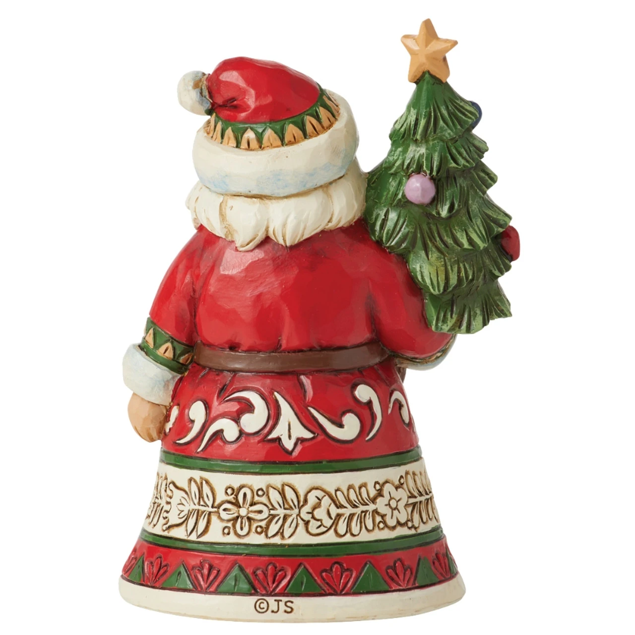 Jim Shore - Heartwood Creek - Mini Santa Holding Tree Figurine - Image 2