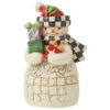 Jim Shore - Heartwood Creek - Mini Snowman With Checkered Hat Figurine -Ornaments Shop Jim Shore Heartwood Creek Mini Snowman With Checkered Hat Figurine 59520.1683215142