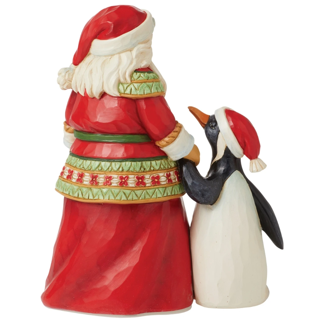 Jim Shore - Heartwood Creek - Pint Size Santa With Penguin Figurine​​​​​​​ - Image 2