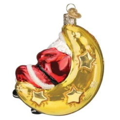 Moonlight Santa Ornament -Ornaments Shop Moonlight Santa Ornament back 14462.1679678281