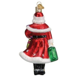 Mrs. Claus Goes Shopping Blown Glass Ornament 7 Mrs. Claus Goes Shopping Blown Glass Ornament -Ornaments Shop Mrs. Claus Shopping Ornament back 66236.1679778508