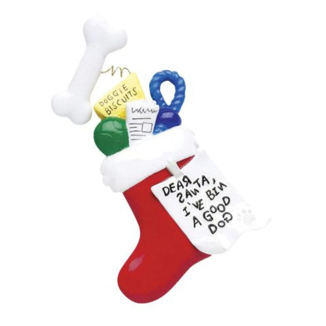 Personalized Dog Stocking Ornament 3 Personalized Dog Stocking Ornament