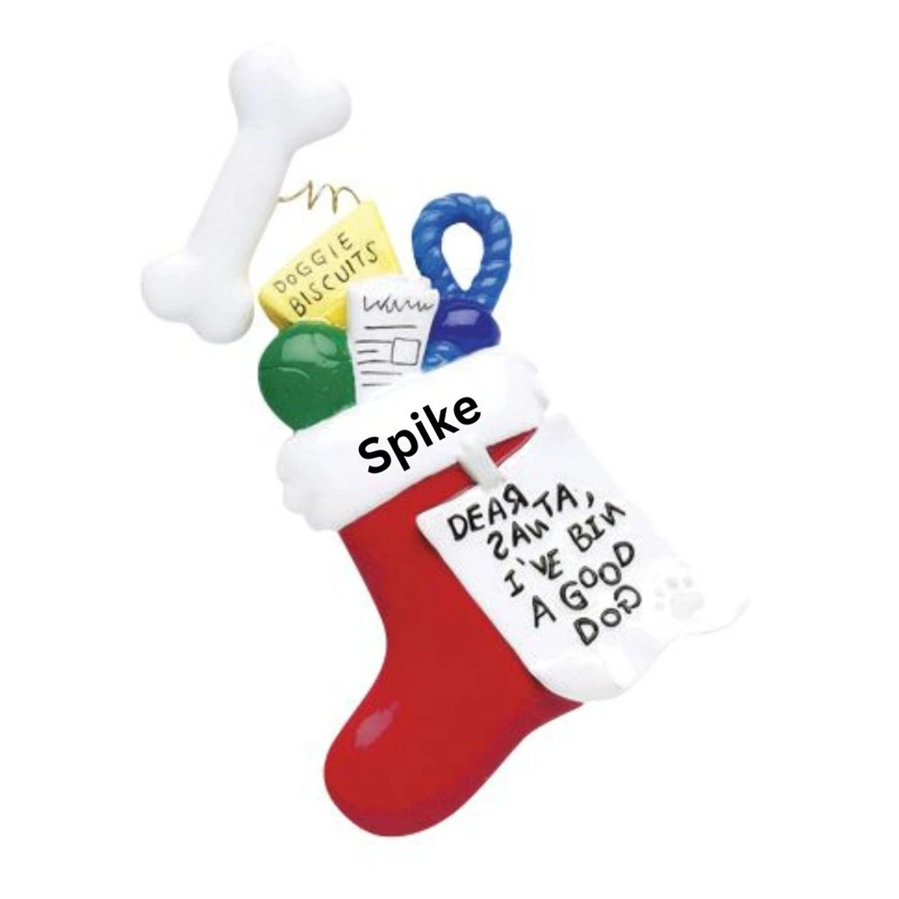 Personalized Dog Stocking Ornament 4 Personalized Dog Stocking Ornament - Image 2