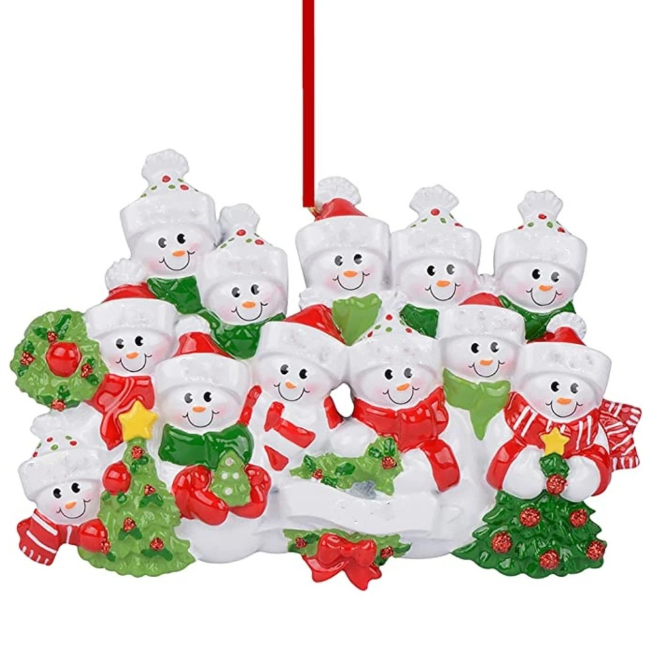 Personalized Snow Family Of 12 Ornament 3 Personalized Snow Family Of 12 Ornament