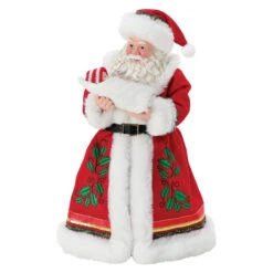 Possible Dreams Santa With Babe In Arms Clothtique Figurine