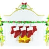 Free Personalization* Family Of 7 Sparkling Red Stockings On Fireplace -Ornaments Shop TT650 7 746x577 66787.1470199038