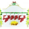 Free Personalization* Family Of 8 Sparkling Red Stockings On Fireplace 1 Free Personalization* Family Of 8 Sparkling Red Stockings On Fireplace -Ornaments Shop TT650 8 746x577 17044.1470199341