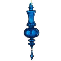 Royal Blue Glass Finial Ornament