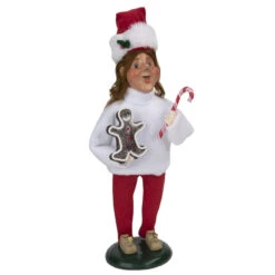 Byers' Choice - Elf With Gingerbread Caroler
