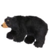 5" Furry Black Bear Ornament