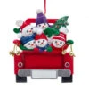 Kurt Adler Personalized Snowman Family Of 5 On Truck Ornament -Ornaments Shop a1999 base 45097.1600881559