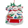 Kurt Adler Personalized Snowman Family Of 5 On Sled Ornament 2 Kurt Adler Personalized Snowman Family Of 5 On Sled Ornament -Ornaments Shop a2096 03262.1626698036