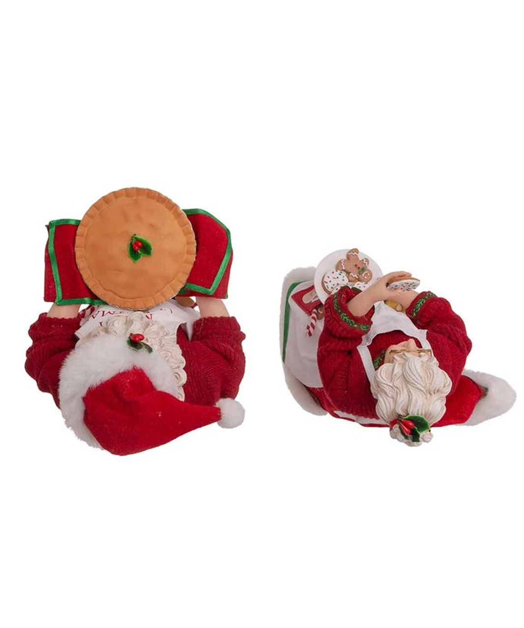 Kurt Adler 10.5" Fabriché™ Mr. And Mrs. Claus Dessert Set, 2-Piece Set 8 Kurt Adler 10.5" Fabriché™ Mr. And Mrs. Claus Dessert Set, 2-Piece Set - Image 6