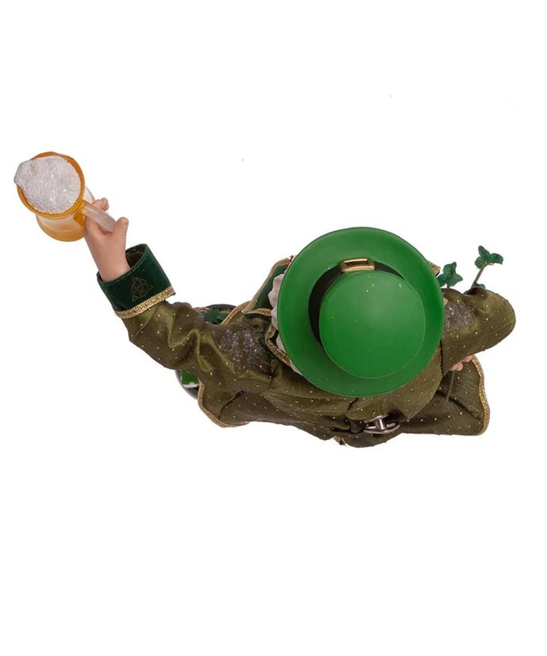 Kurt Adler 12" Fabriché™ Musical Irish Santa Holding A Beer Mug 8 Kurt Adler 12" Fabriché™ Musical Irish Santa Holding A Beer Mug - Image 6