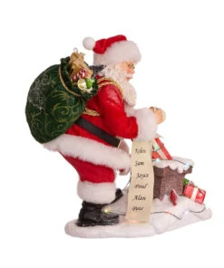 Kurt Adler 10.5" Fabriché™ Lighted Chimney Santa -Ornaments Shop fa0151 02 87067.1628265323