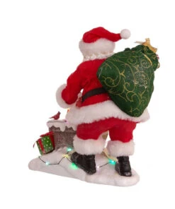 Kurt Adler 10.5" Fabriché™ Lighted Chimney Santa -Ornaments Shop fa0151 03 73908.1628265325