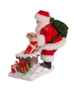 Kurt Adler 10.5" Fabriché™ Lighted Chimney Santa -Ornaments Shop fa0151 04 70623.1628265327