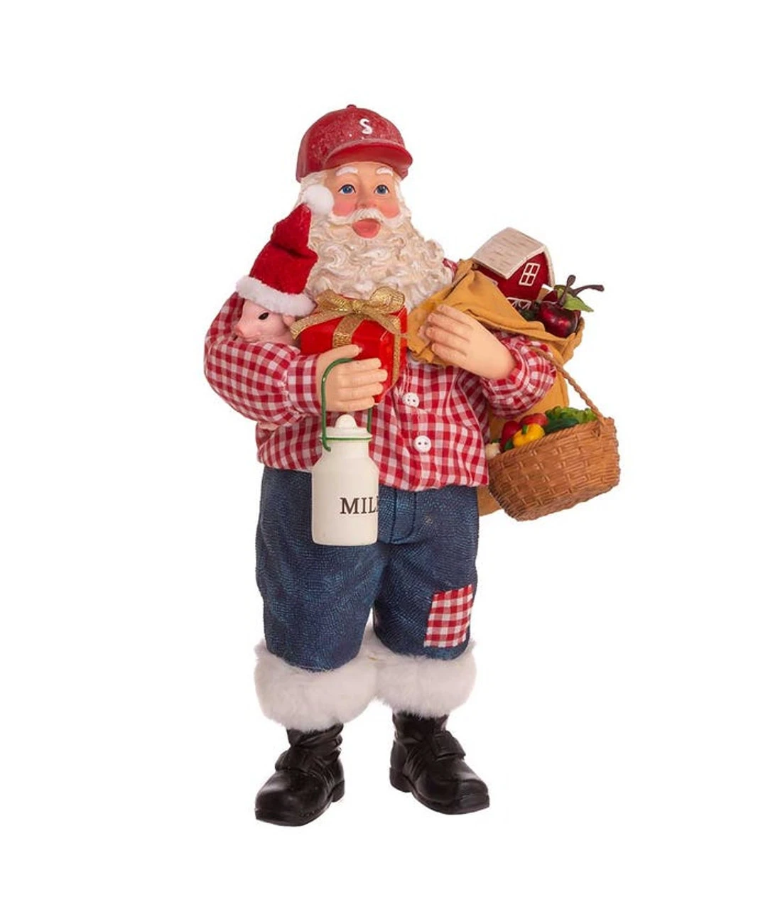 Kurt Adler 10.5" Fabriché™ Farmer Santa 4 Kurt Adler 10.5" Fabriché™ Farmer Santa - Image 2
