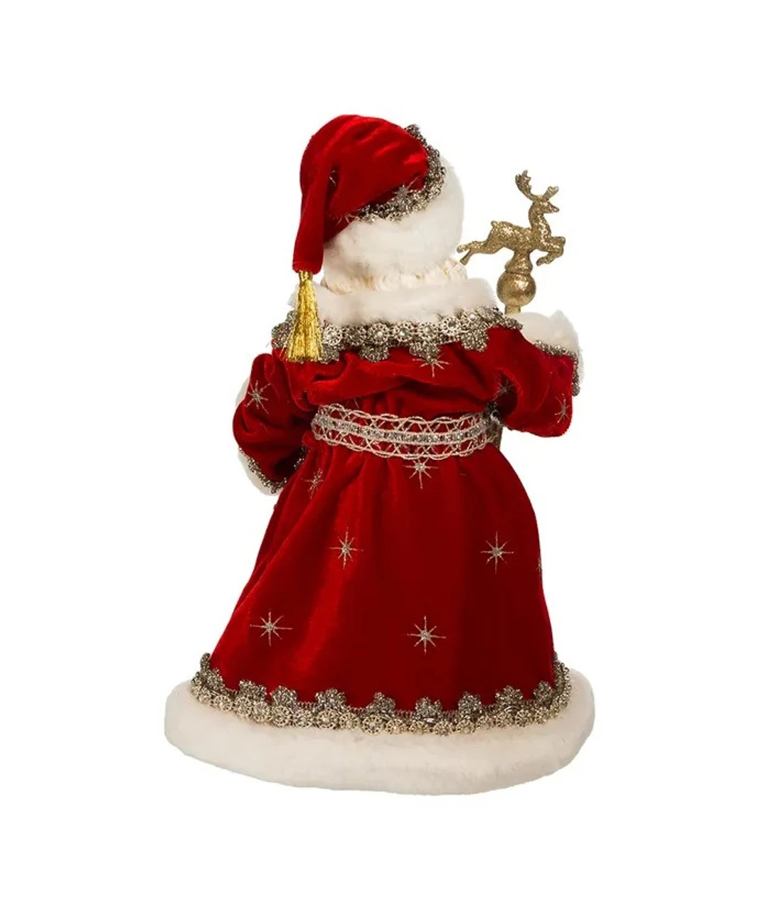 Kurt Adler 10.5" Fabriché™ Regal Red Santa Table Piece 5 Kurt Adler 10.5" Fabriché™ Regal Red Santa Table Piece - Image 3