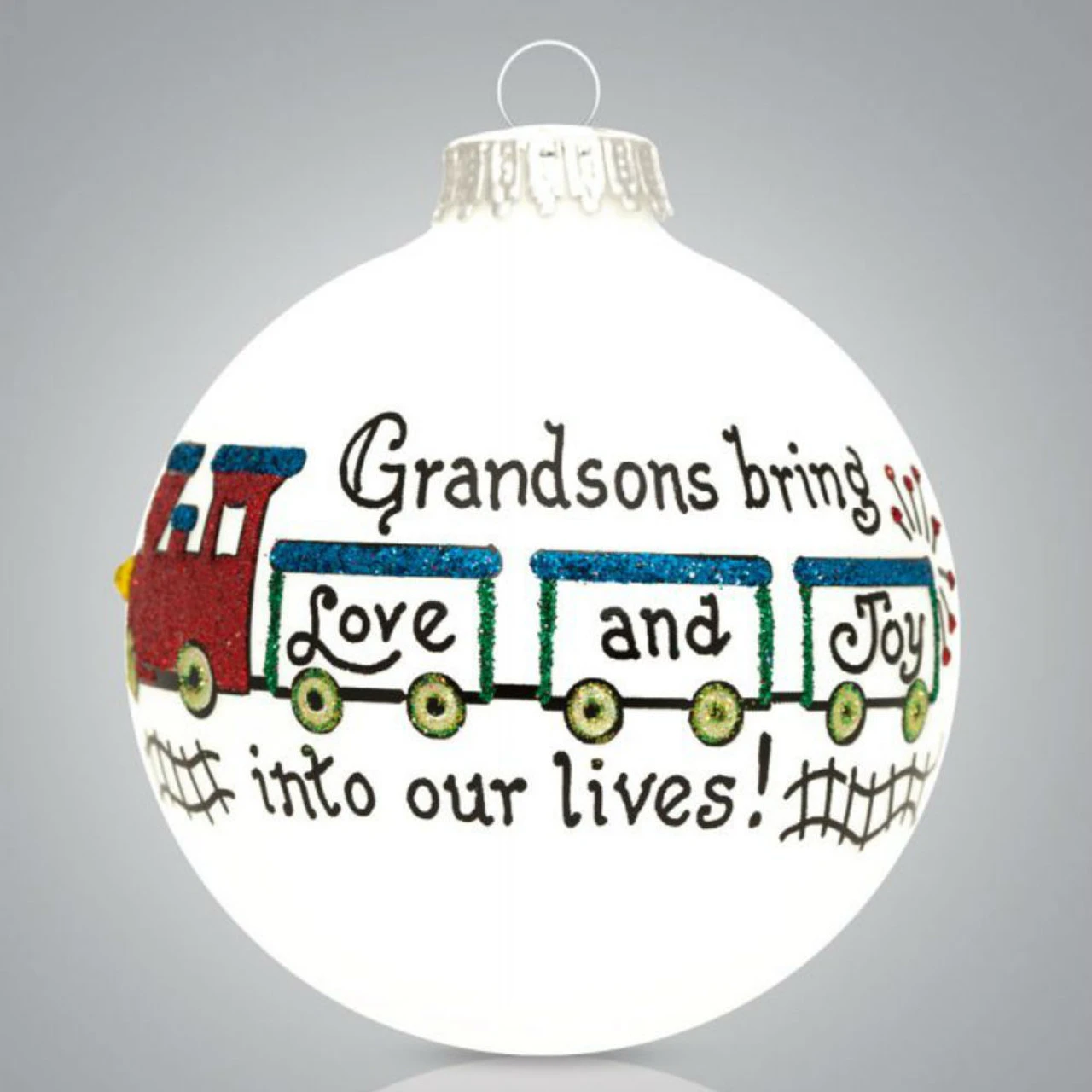 Heart Gifts By Teresa - Grandson Train Ornament 4 Heart Gifts By Teresa - Grandson Train Ornament - Image 2