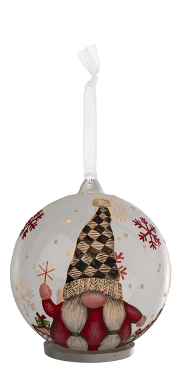 LED One Gnome Ornament 3 LED One Gnome Ornament