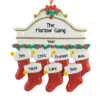 Personalized White Mantle With 7 Red Stockings Ornament 1 Personalized White Mantle With 7 Red Stockings Ornament -Ornaments Shop mantle 7 04229.1470207284