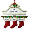 Personalized White Mantle With 3 Glitter Red Stockings Ornament 1 Personalized White Mantle With 3 Glitter Red Stockings Ornament -Ornaments Shop mantle ornament 3 84002.1470206500