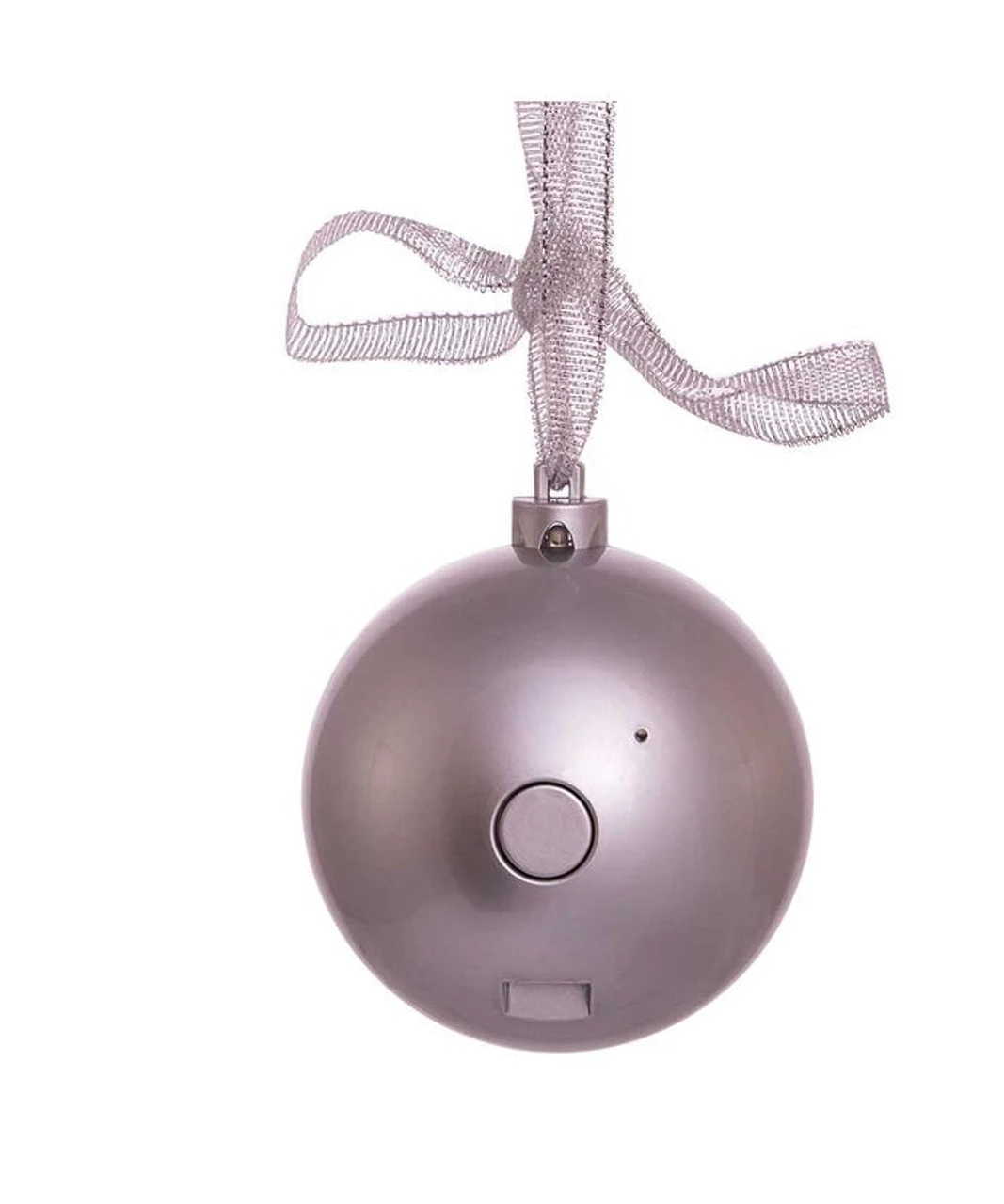 Kurt Adler 70MM Musical Silver Bluetooth Ornament Ball 7 Kurt Adler 70MM Musical Silver Bluetooth Ornament Ball - Image 5