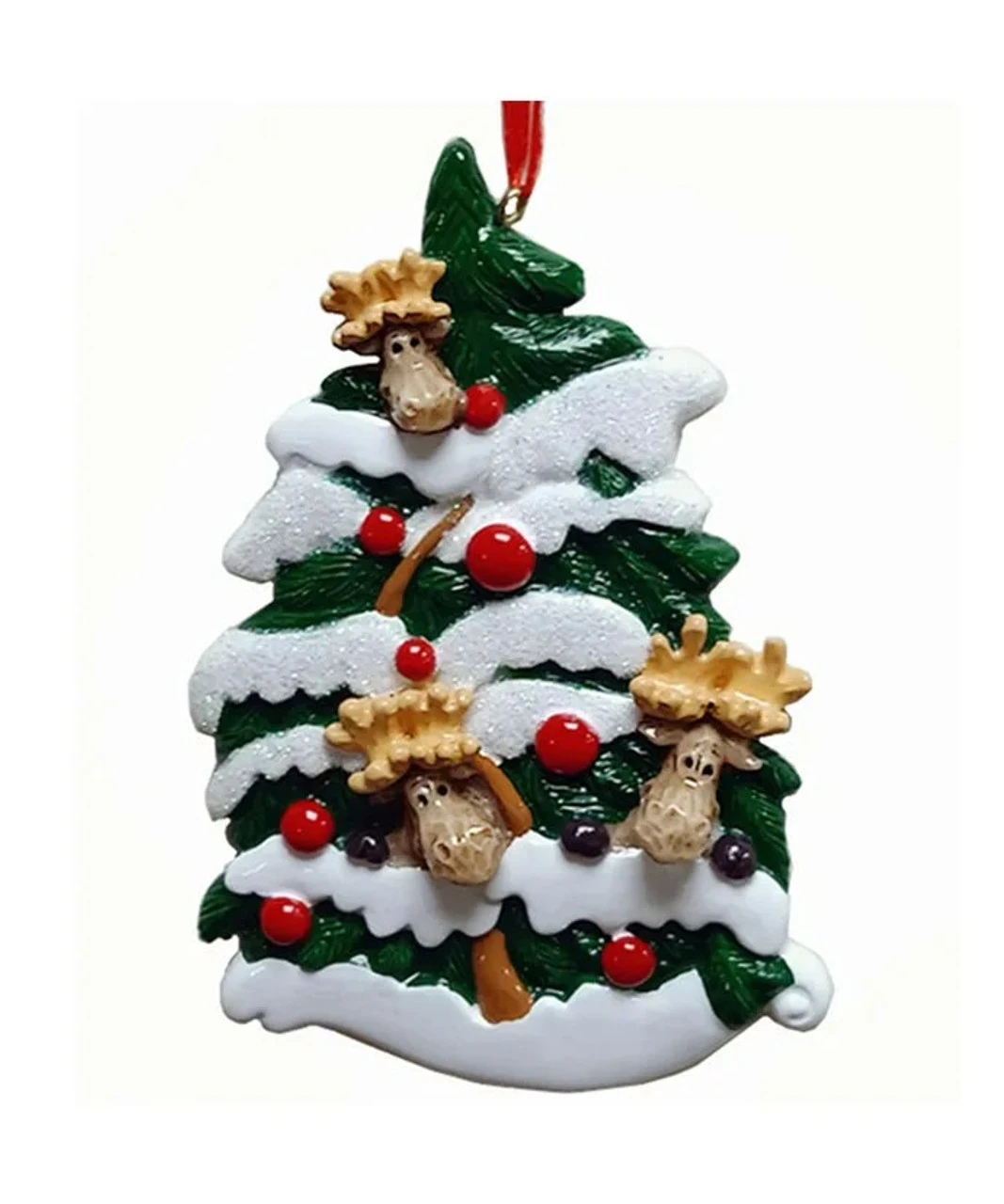 Kurt Adler Moose Christmas Tree Family Of 3 Ornament For Personalization 3 Kurt Adler Moose Christmas Tree Family Of 3 Ornament For Personalization